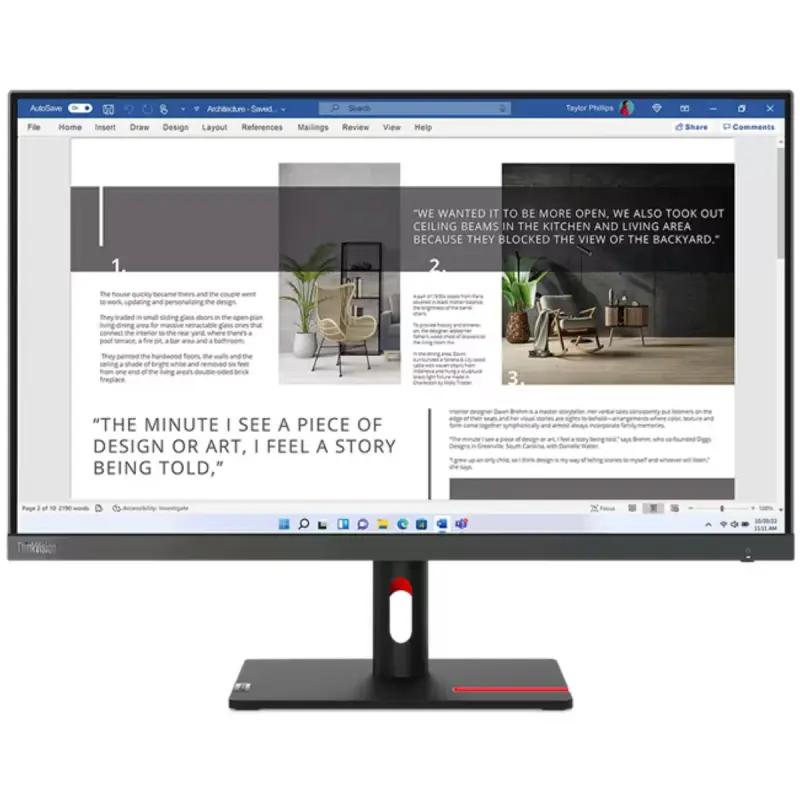 Écran Lenovo Think Vision S24i-30 23.8&Prime; Full HD / 100 Hz