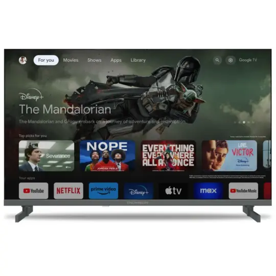 TV Thomson 65&Prime; 4K UHD Google TV avec Récepteur Intégré