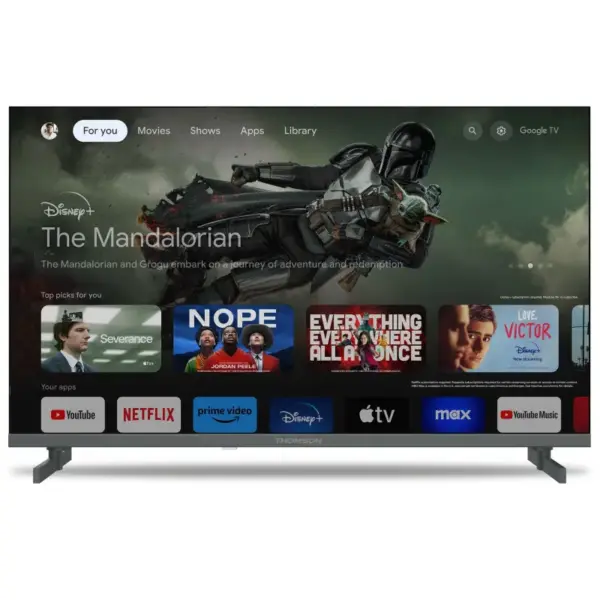 TV Thomson 65" 4K UHD Google TV avec Récepteur Intégré