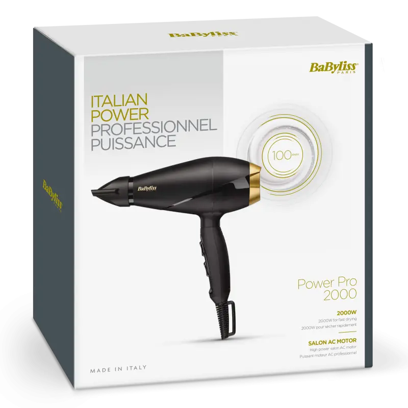 Sèche cheveux Babyliss Power Pro 2000 / 2000W