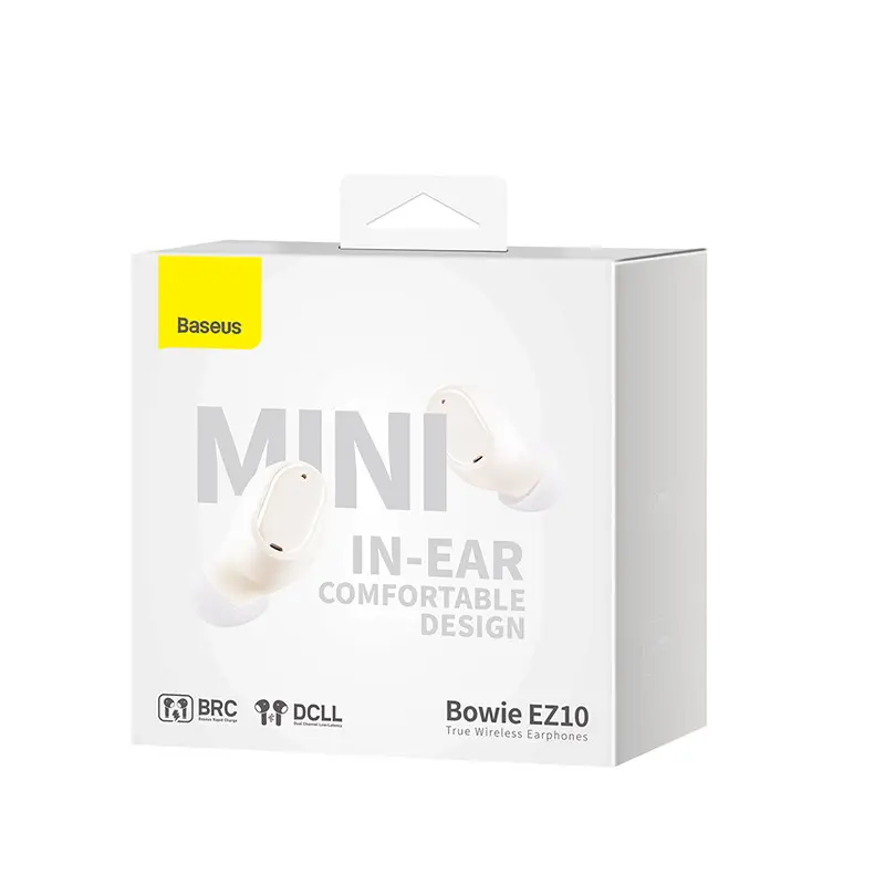 Écouteurs Bluetooth TWS Baseus Bowie EZ10 blanc