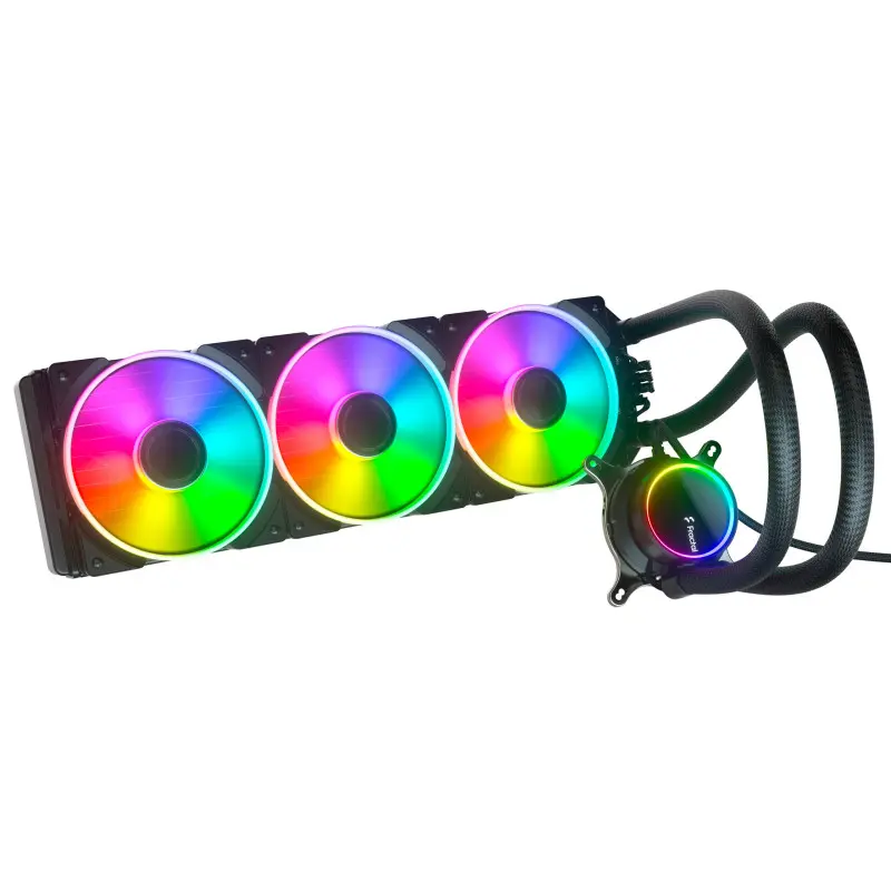 Kit Watercooling AIO Fractal Design Celsius+ S Prisma / RGB / 360 mm / LGA 1700 – AM5 / Noir