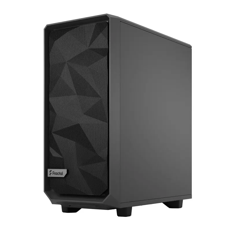 Boîtier Gaming Moyen Tour Fractal Design Meshify 2 Compact / ATX / Avec panneau vitré / Gris