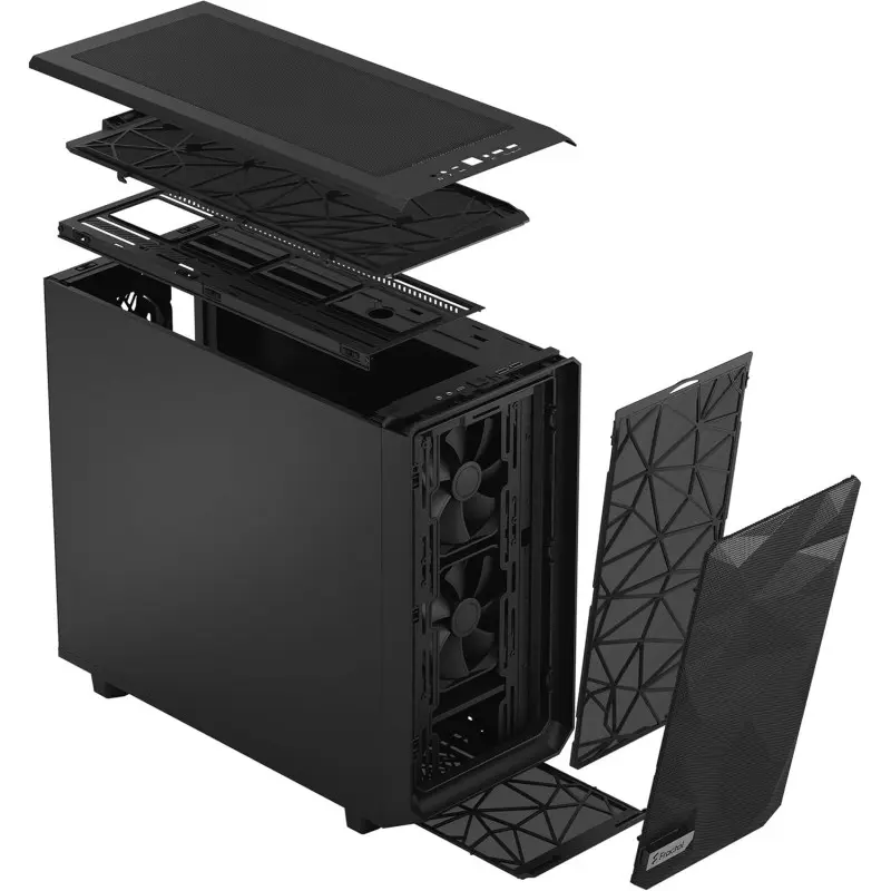 Boîtier Moyen Tour E-ATX Fractal Design Meshify 2 (Noir)