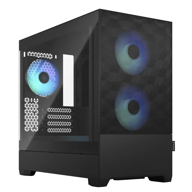 Boîtier Mini Tour Micro ATX Fractal Design Pop Mini Air RGB panneau vitré (noir)