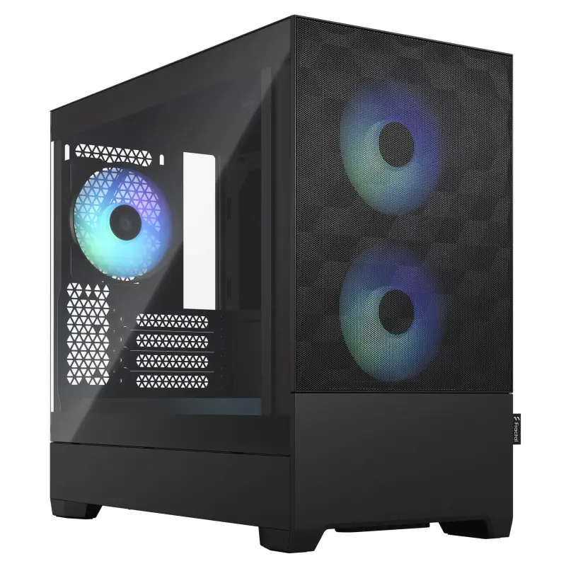 Boîtier Mini Tour Micro ATX Fractal Design Pop Mini Air RGB panneau vitré (noir)