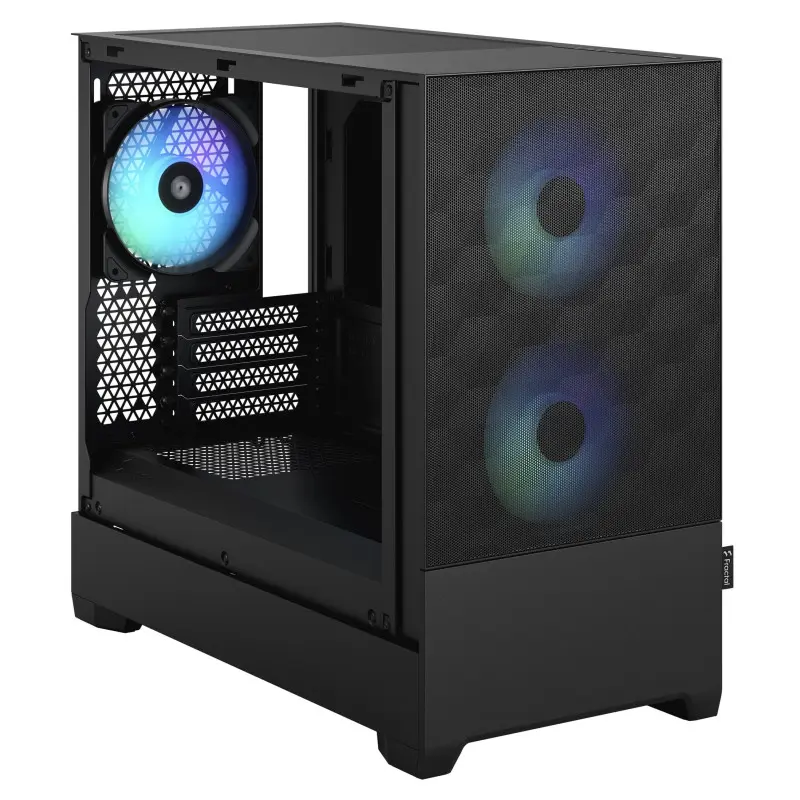 Boîtier Mini Tour Micro ATX Fractal Design Pop Mini Air RGB panneau vitré (noir)