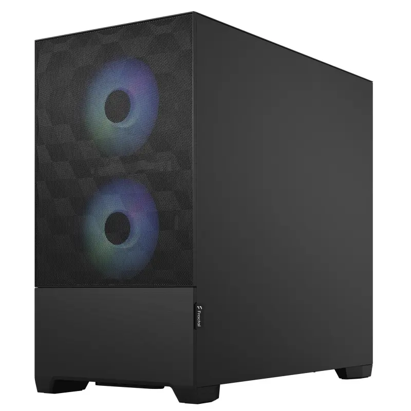 Boîtier Mini Tour Micro ATX Fractal Design Pop Mini Air RGB panneau vitré (noir)