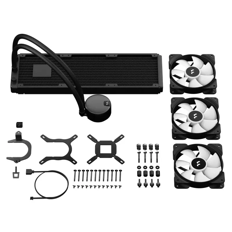 Kit Watercooling AIO Fractal Design Lumen S V2 RGB 360 mm / Noir