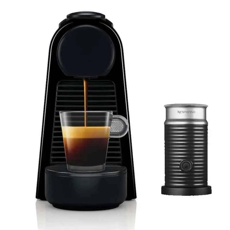 Machine à Café NESPRESSO MINI ESSENZA NOIR + machine Aercoccino