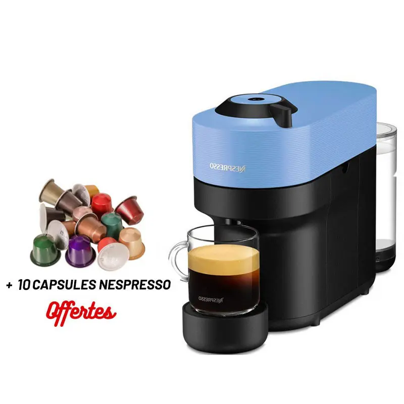Machine à Café NESPRESSO Vertuo Pop 0.6 Litre / 1300 W / Bleu
