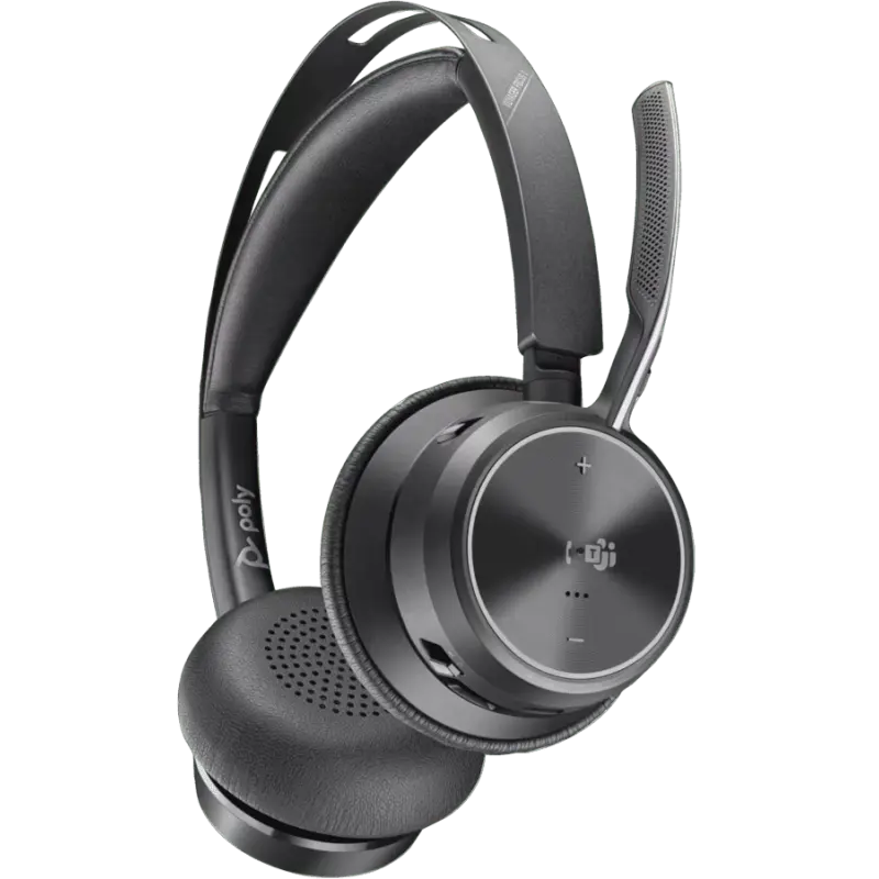 Casque Poly Voyager Focus 2 Microsoft Teams Certifié Sans fil / Noir