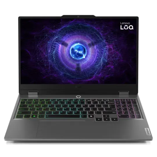 Pc Portable Gaming Lenovo LOQ 15IRX9 / i7-13650HX / RTX 4050 6G / 24 Go DDR5 / 512 Go SSD / Windows 11 / Gris + Souris RGB Lenovo LOQ M100