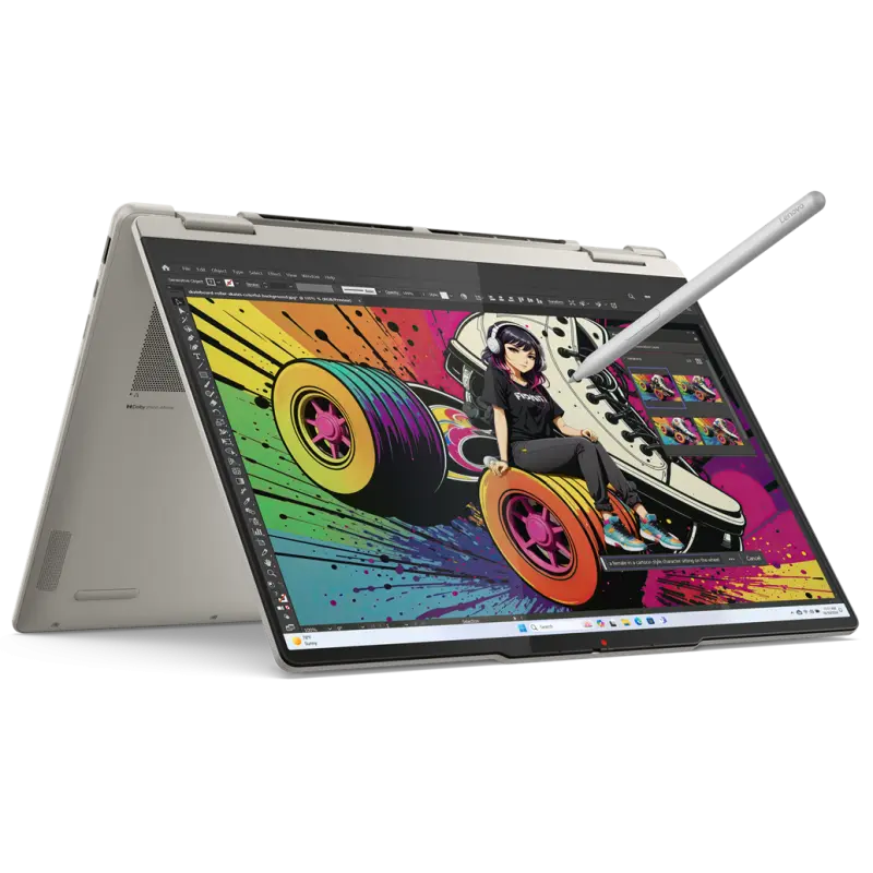 Pc Portable Lenovo Yoga 7 2-in-1 14AKP10 / Ryzen AI 7 350 / 16 Go / 512 Go SSD / Windows 11 / Copilote+ PC / Coquillage