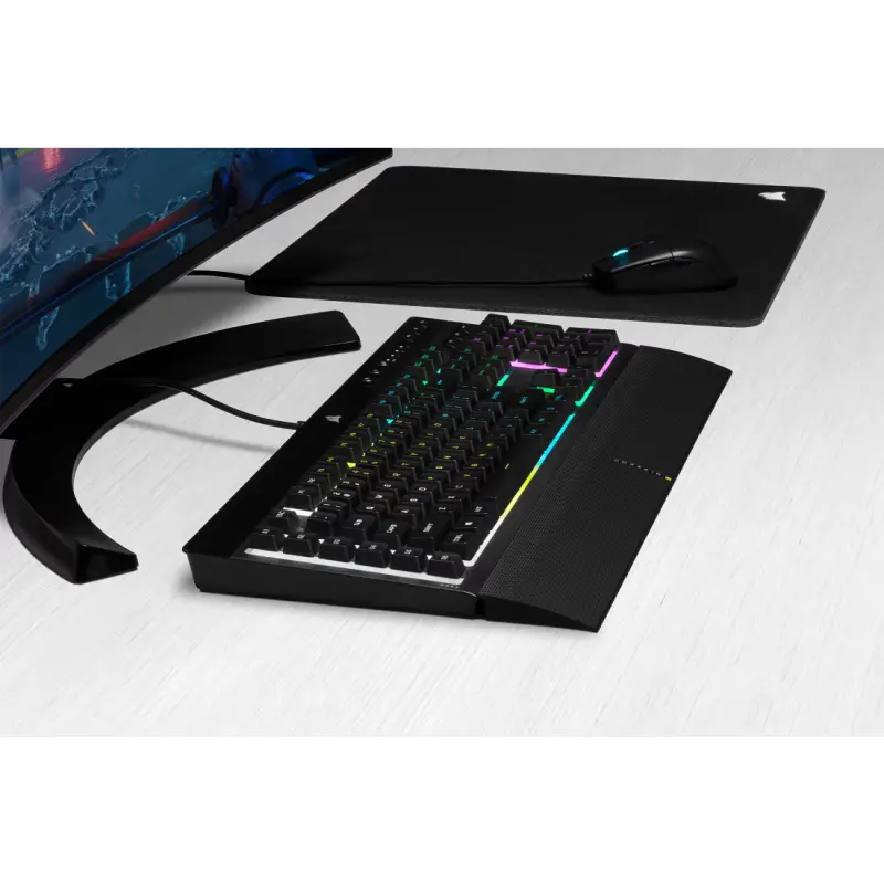 CLAVIER Gaming Filaire AZERTY Corsair K55 RGB PRO