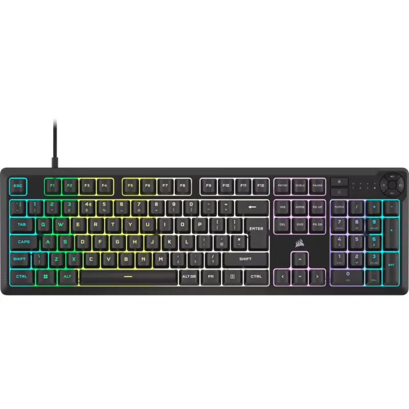 Clavier Gaming Filaire AZERTY CORSAIR K55 CORE / RGB / USB / Noir