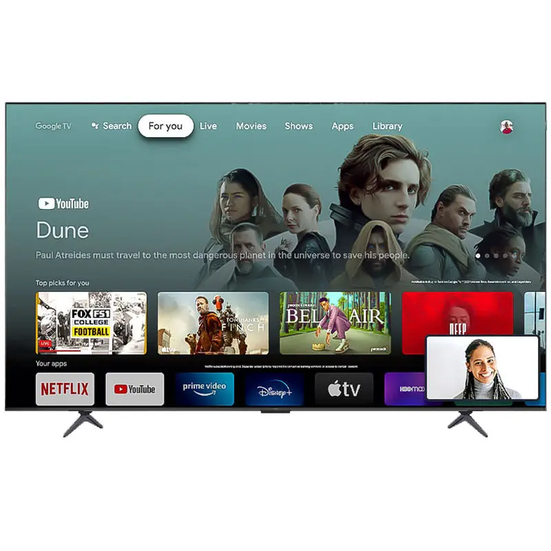 TV TCL P8K 85″ QLED UHD 4K SMART TV / GOOGLE TV