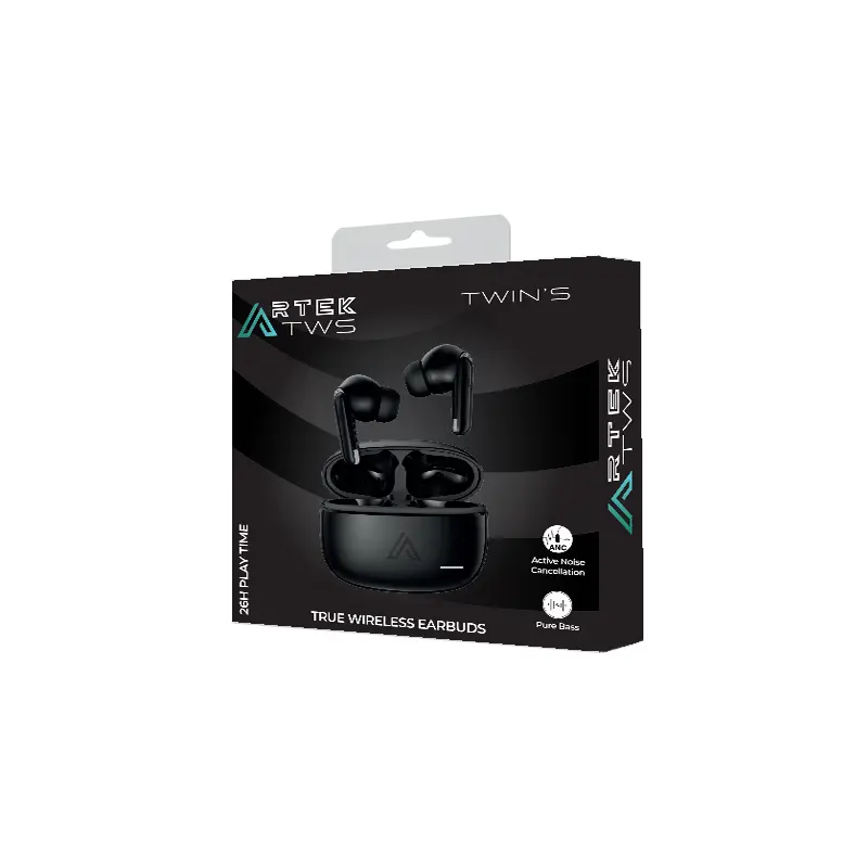 Écouteurs Sans Fil TWIN&rsquo;S Artek / Technologie ANC / Noir