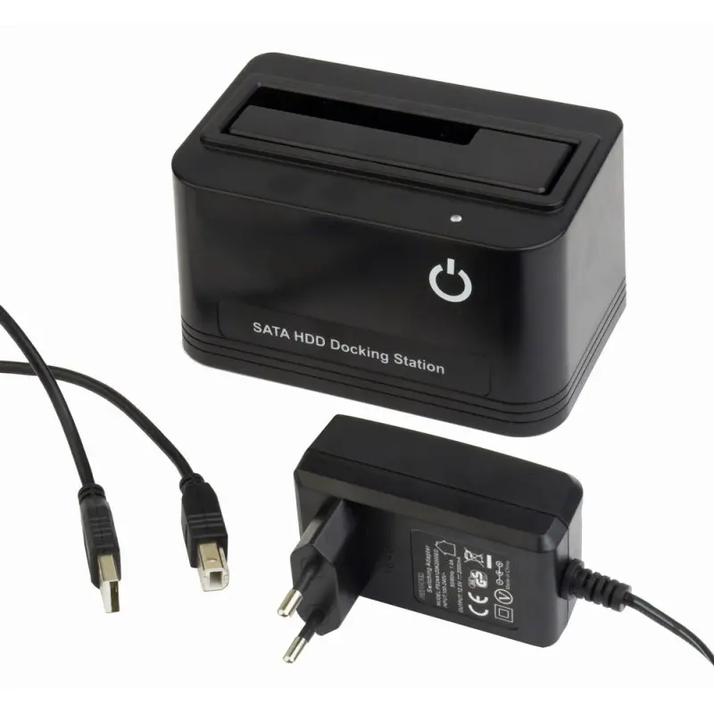 Station d&rsquo;accueil GEMBIRD Type USB pour disque 2.5&Prime; et 3.5&Prime; SATA