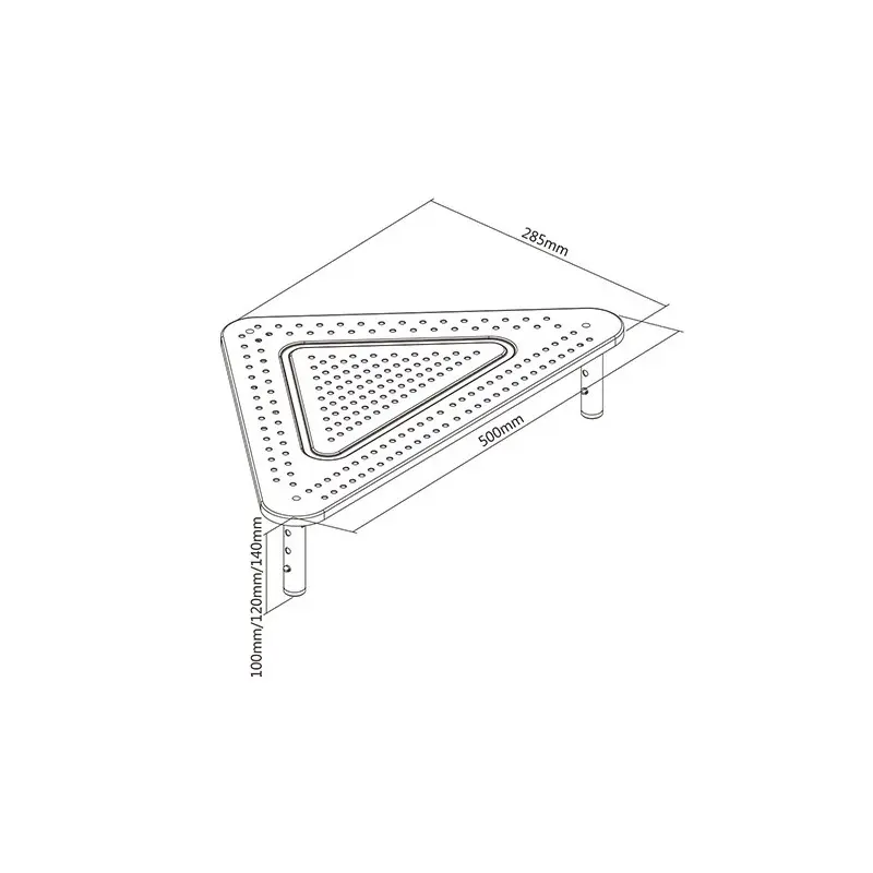 Support d&rsquo;écran GEMBIRD réglable (rectangle)