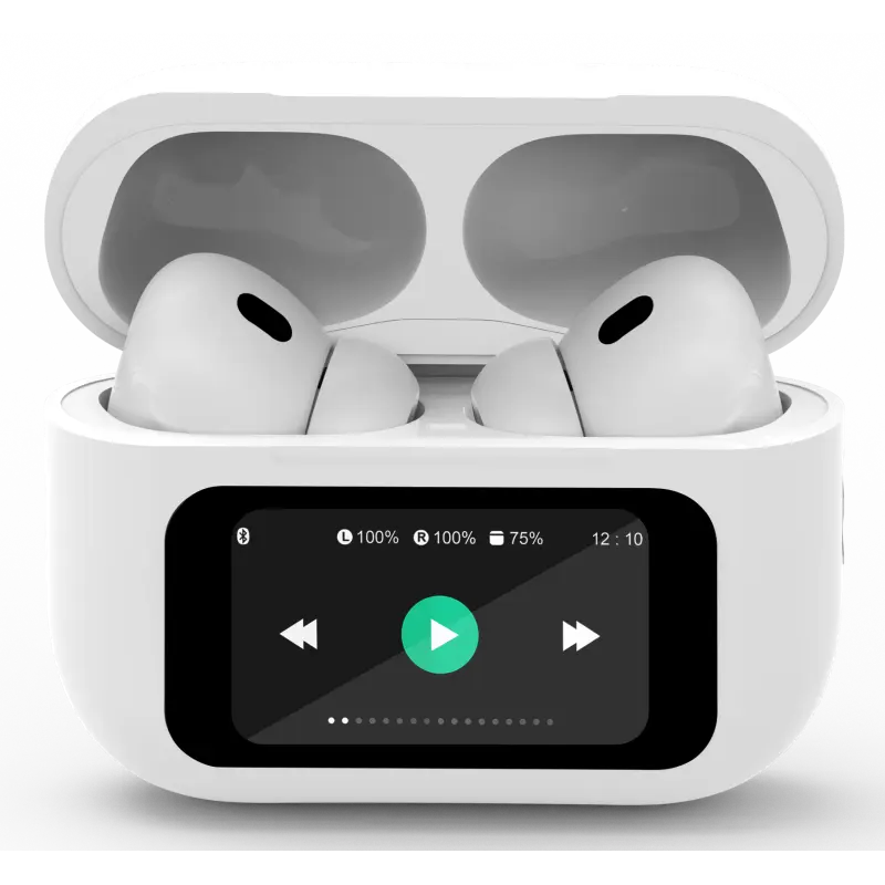 Écouteurs Sans Fil Gembird TWS-LCD-ANC-01-BK Hi-Fi In-ear Blanc