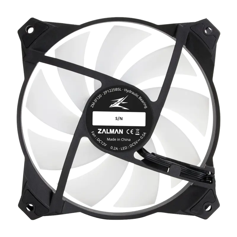 Ventilateur de boitier Zalman IF120 RGB – 12cm (Noir)