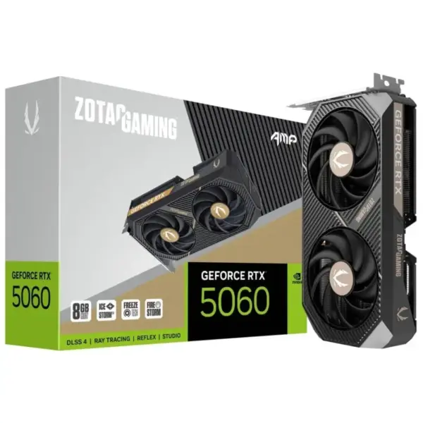 Carte graphique ZOTAC GAMING GeForce RTX 5060 AMP / 8 Go GDDR7