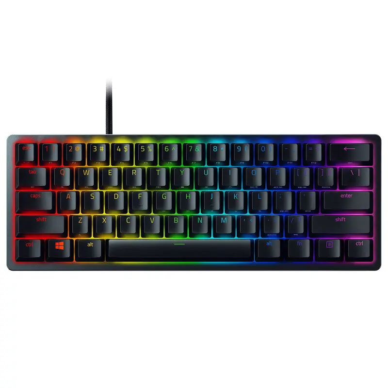 Clavier Gaming Filaire Razer Huntsman Mini / RGB / USB-C / Violet Switch / Noir