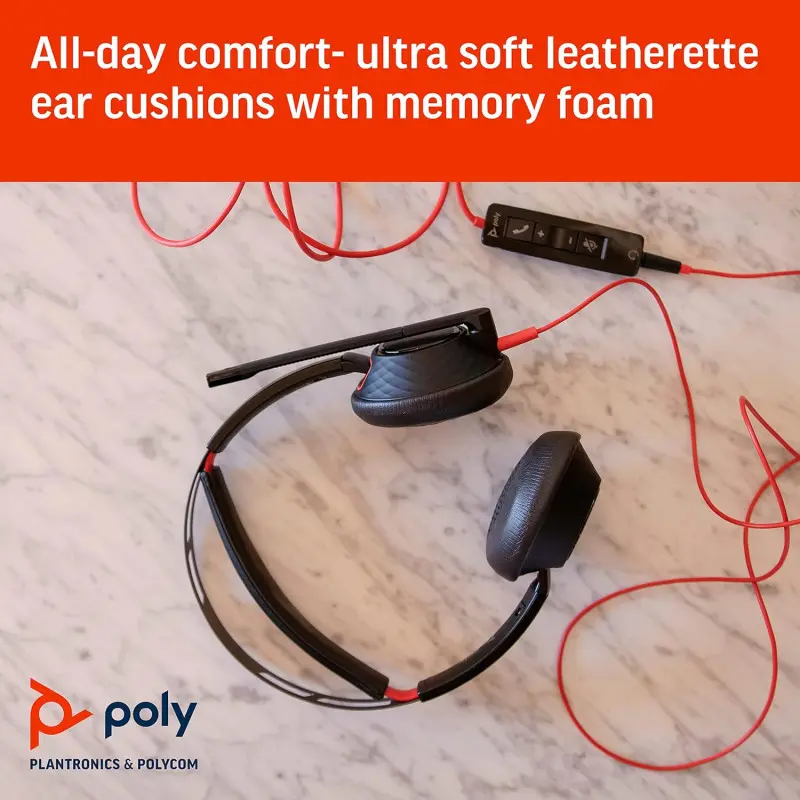 MICRO CASQUE FILAIRE HP POLY BLACKWIRE 5520 / NOIR