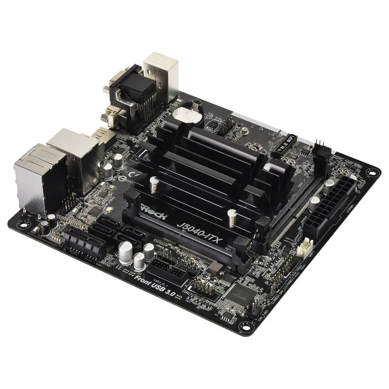 Carte mère ASRock J5040-ITX / Mini-ITX / DDR4 / Avec processeur Intel Pentium Silver J5040