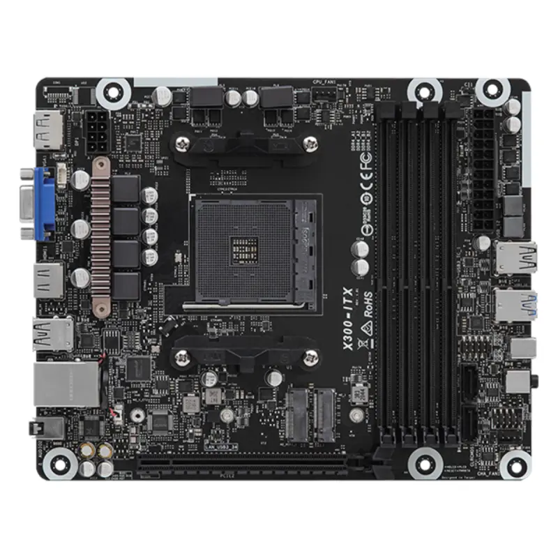 Mini Pc de bureau ASRock Barebone Série DeskMeet X300 / Noir