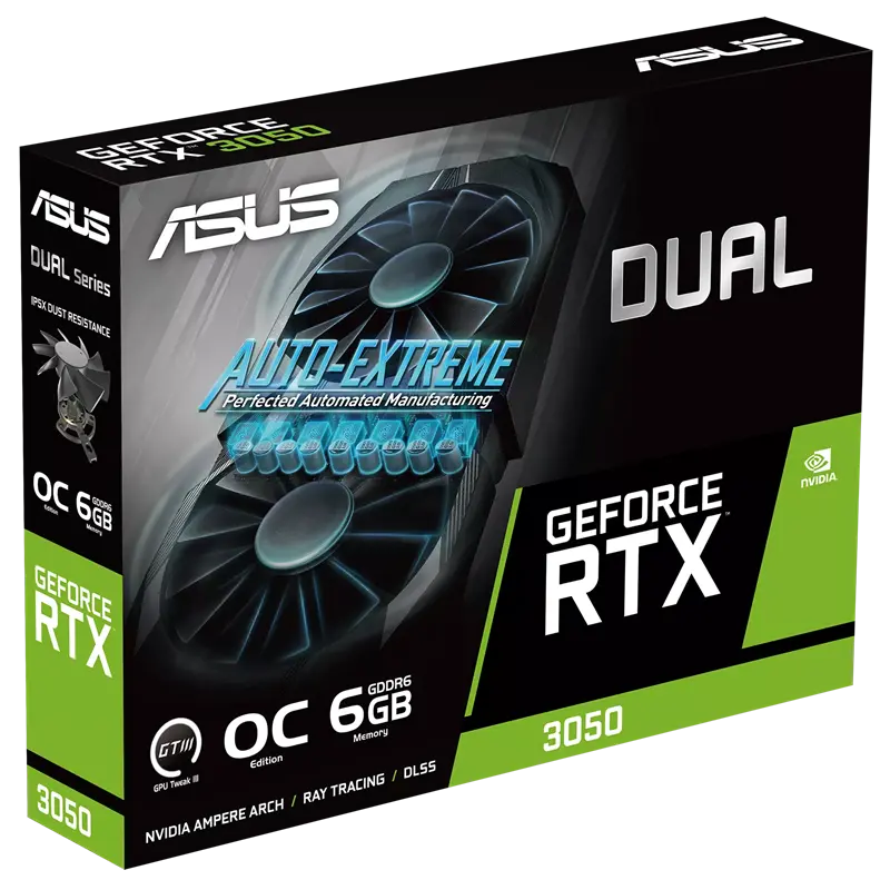 Carte graphique ASUS Dual GeForce RTX 3050 OC / 6 Go GDDR6