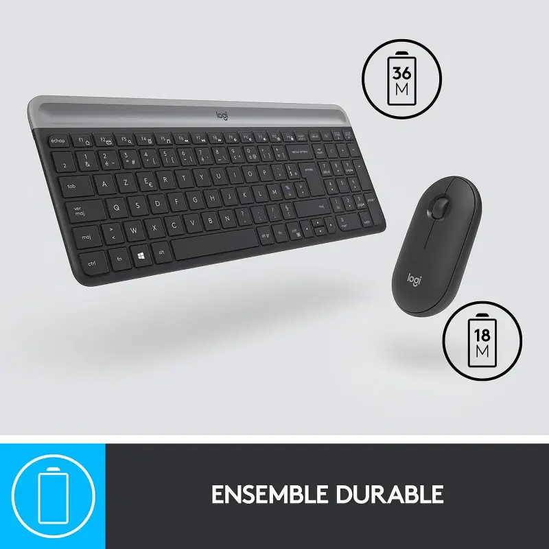 Ensemble Clavier Souris Sans Fil Logitech MK470