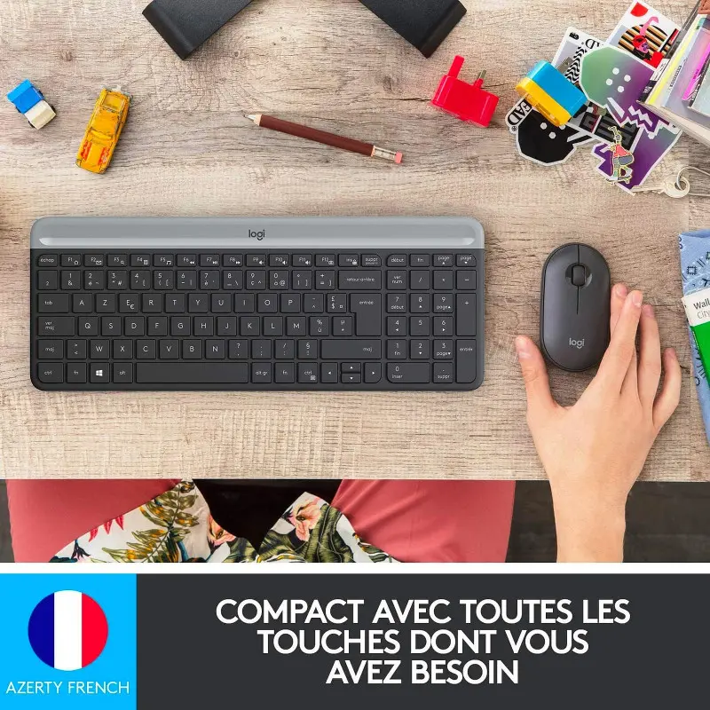 Ensemble Clavier Souris Sans Fil Logitech MK470