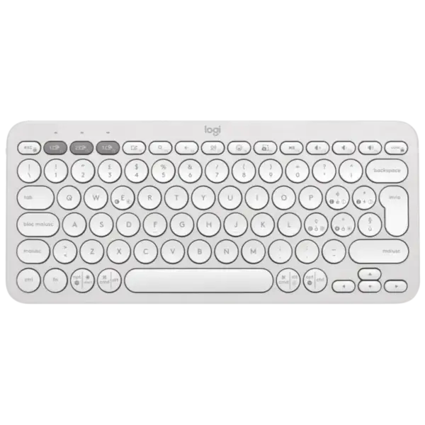 Clavier sans fil Logitech Wireless Pebble Keys 2 K380s / Easy-Switch / Blanc