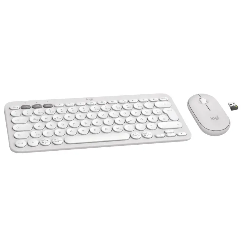Ensemble Clavier et Souris Sans Fil LOGITECH Combo Pebble 2 / Blanc