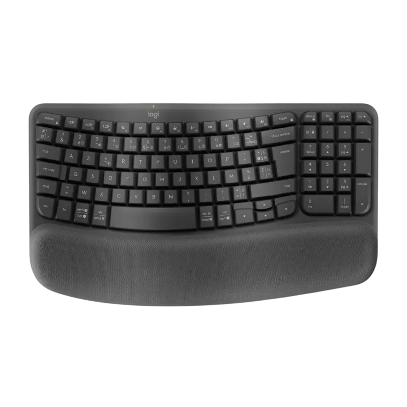 Clavier Sans Fil LOGITECH Ergonomique Wave Keys / Noir
