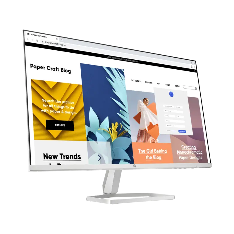 Écran HP 524SW 24&Prime; Full HD IPS / 100 Hz / Blanc