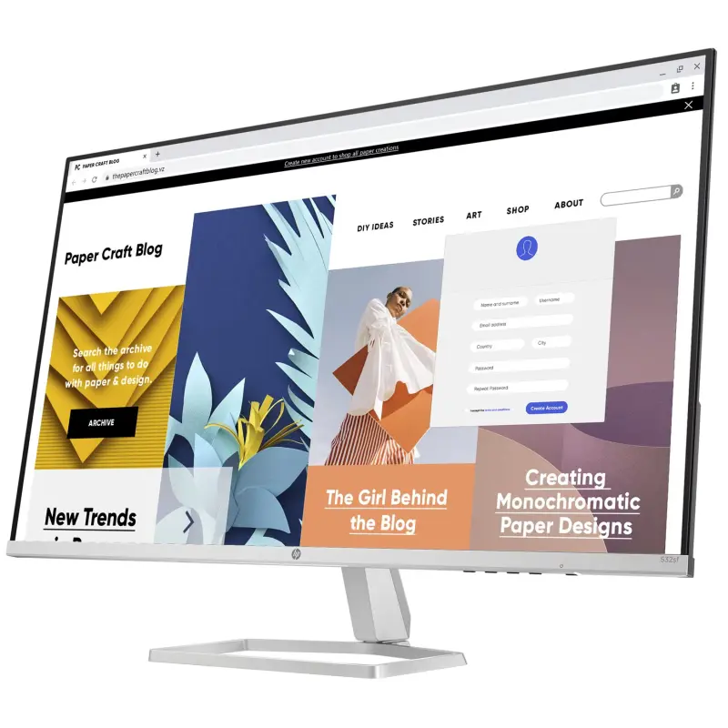 Écran HP Series 5 Pro 31.5&Prime; FHD 100 Hz / 7ms GtG 532SF / HDMI / Noir