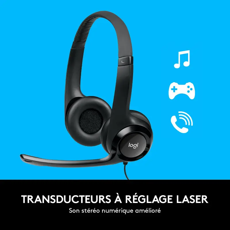 Casque-micro USB Logitech H390 / Noir