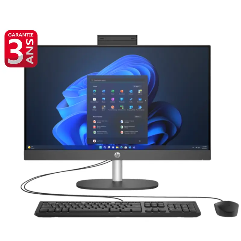 PC DE BUREAU ALL IN ONE HP ProOne 240 G10 / i5-1334U / 16 GO / 512 GO SSD / Noir