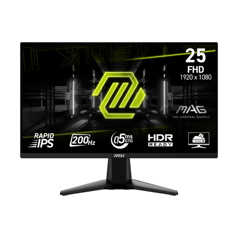 Écran Gaming MSI MAG 255F E20 24.5&Prime; Full HD IPS / 200 Hz / 0.5 ms / Noir