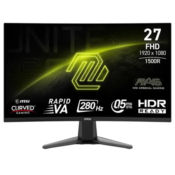 Ecran Gaming MSI MAG276CXF 27" FHD Curved / 280Hz / Black
