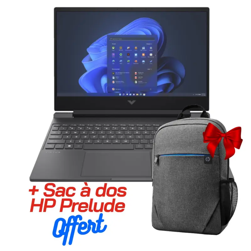 Pc Portable Gamer HP Victus Gaming 15-fa1007nk / i5-13420H / RTX 2050 4G / 32 Go / 512 Go SSD / Windows 11 / Noir