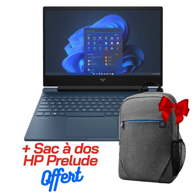 PC Portable Gamer HP Victus Gaming Laptop 15-fa1006nk / i5-13420H / 8 Go / 512 Go SSD / Windows 11 / Bleu