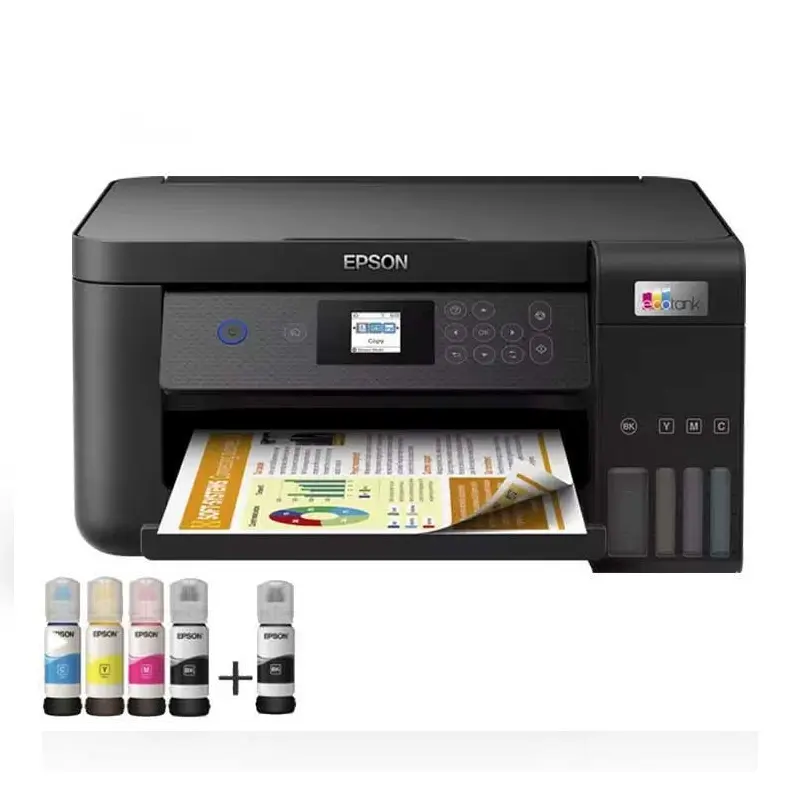 Imprimante Multifonction à réservoir intégré 3en1 couleur Epson ECOTANK L4260 / A4 / WiFi + 5 Bouteilles d’encres Epson Incluses