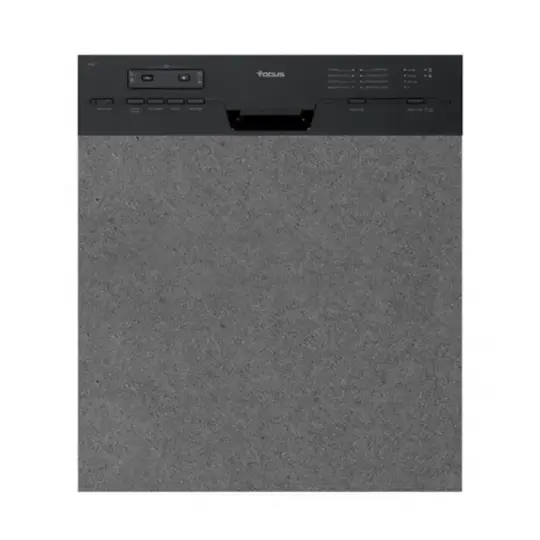 Lave-Vaisselle Focus Semi Encastrable 12 Couverts / Noir