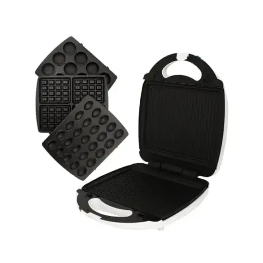 Appareil à panini AETERNUM 4en1-750W-12 pièces blanc