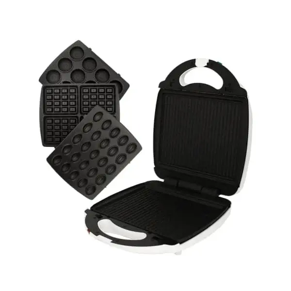 Appareil à panini AETERNUM 4en1-750W-12 pièces blanc