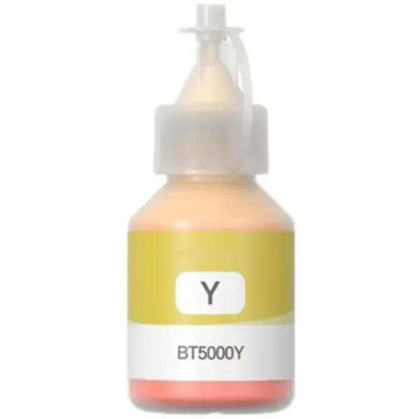 BOUTEILLE D'ENCRE ADAPTABLE BROTHER BT5000Y / 100ML / YELLOW